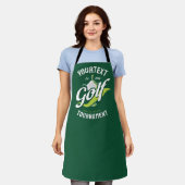 プロゴルファーNAMEゴルフトロフィー大会ゴルフ エプロン (着用した状態)