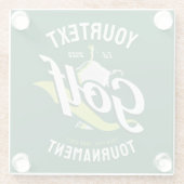 プロゴルファーNAMEゴルフトロフィー大会ゴルフ ガラスコースター (裏面)