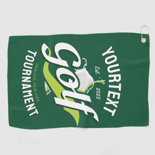 プロゴルファーNAMEゴルフトロフィー大会ゴルフ ゴルフタオル (横)
