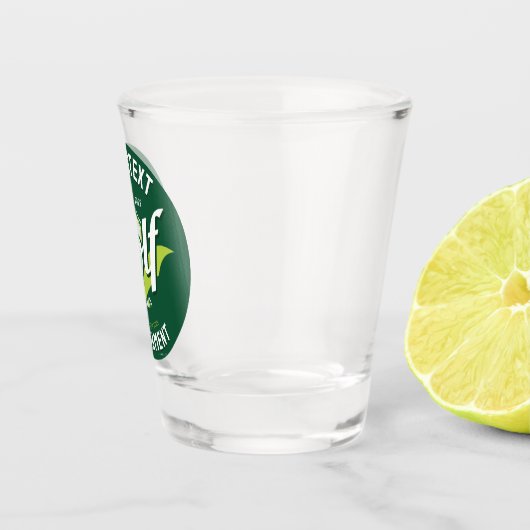 プロゴルファーNAMEゴルフトロフィー大会ゴルフ ショットグラス (右)