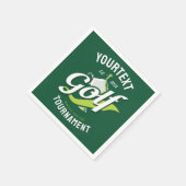 プロゴルファーNAMEゴルフトロフィー大会ゴルフ スタンダードカクテルナプキン (角)