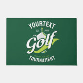 プロゴルファーNAMEゴルフトロフィー大会ゴルフ ドアマット (正面)