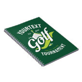 プロゴルファーNAMEゴルフトロフィー大会ゴルフ ノートブック (右側)