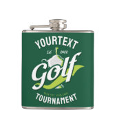 プロゴルファーNAMEゴルフトロフィー大会ゴルフ フラスク (正面)