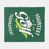 プロゴルファーNAMEゴルフトロフィー大会ゴルフ フリースブランケット (正面(横))