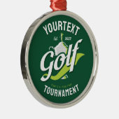 プロゴルファーNAMEゴルフトロフィー大会ゴルフ メタルオーナメント (右)