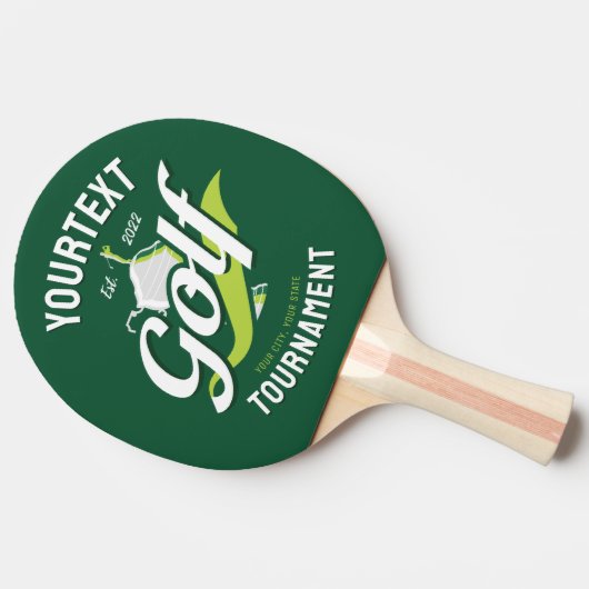 プロゴルファーNAMEゴルフトロフィー大会ゴルフ 卓球ラケット (横)