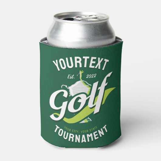 プロゴルファーNAMEゴルフトロフィー大会ゴルフ 缶クーラー (缶正面)
