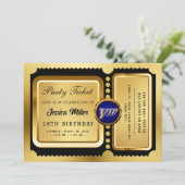 プロゴールデンパーティーチケット招待状 招待状 (スタンド正面)