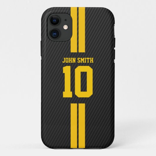 プロサッカージャージー暗いカーボン繊維のiPhone 5の箱 Case-Mate iPhoneケース (裏面)