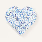 プロシお洒落アンブルー水彩曲線ノートブック ノートブック (正面)