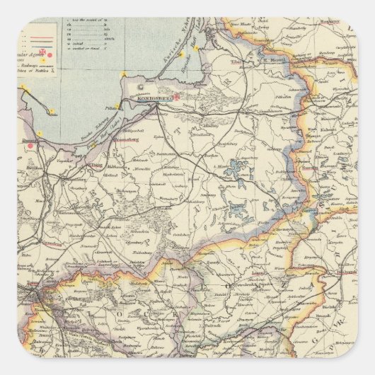 プロシアとポーランド2 スクエアシール (正面)