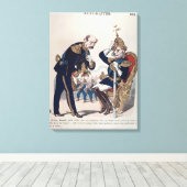 プロシアのカイザー・ウィルヘルムの戯画 キャンバスプリント (インサイチュ (ウッドフロア))