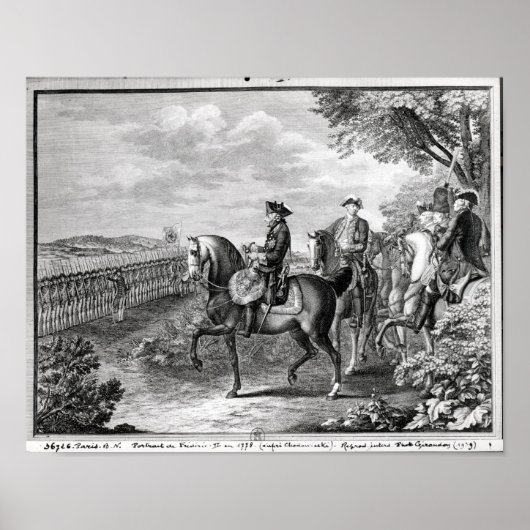 プロシアのフレデリック2世が ポスター (正面)