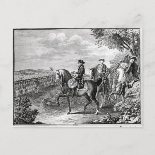 プロシアのフレデリック2世が ポストカード (正面)