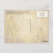 プロシアのヴィンテージWWIの地図ポスター ポストカード (裏面)