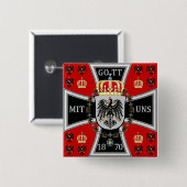 プロシアの王の王室のな標準 缶バッジ (正面&裏面)