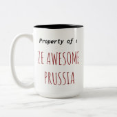 プロシアの素晴らしいのマグ ツートーンマグカップ (左)