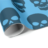 プロシアンブルーオンブルースカル ラッピングペーパー (ロールコーナー)