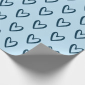 プロシアンブルーオンライトブルー ラッピングペーパー (角)