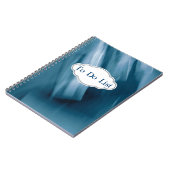 プロシアンブルーパーソナライズされた抽象芸術 ノートブック (左側)