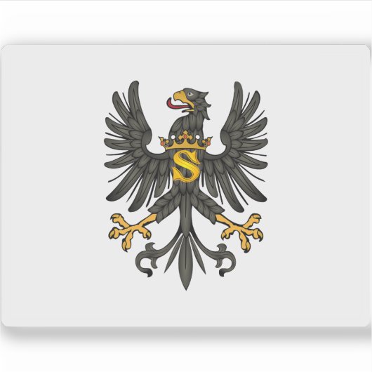 プロシア公国国旗（1525年～1701年） シール (正面)