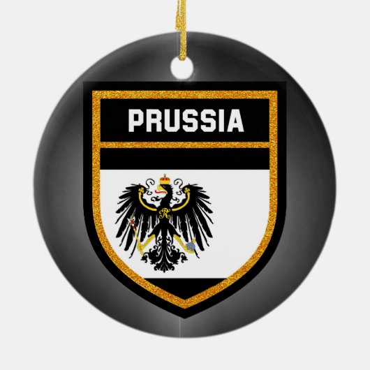 プロシア国旗 セラミックオーナメント (裏面)