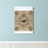 プロシア歩兵旗 キャンバスプリント (インサイチュ (ウッドフロア))