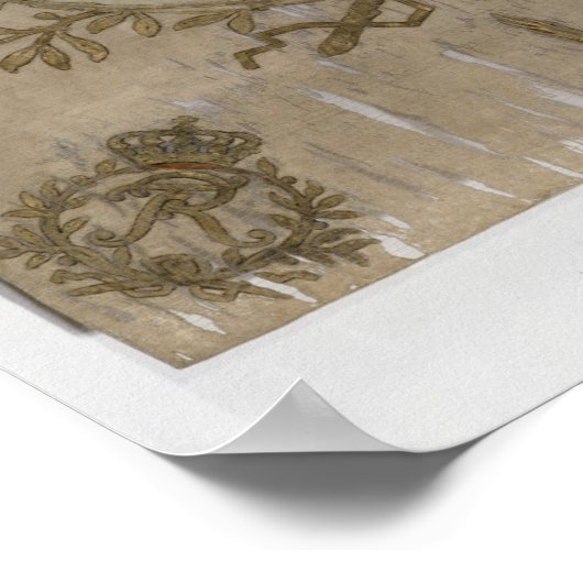 プロシア歩兵旗 ポスター (角)