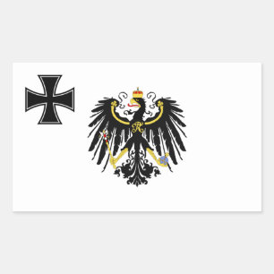 プロシア軍旗 長方形シール