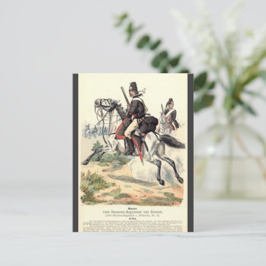 プロシア騎兵 ポストカード (スタンド正面)