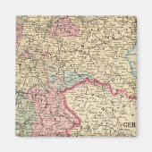 プロシア,ドイツの州ズの地図by Mitchell マグネット (正面)