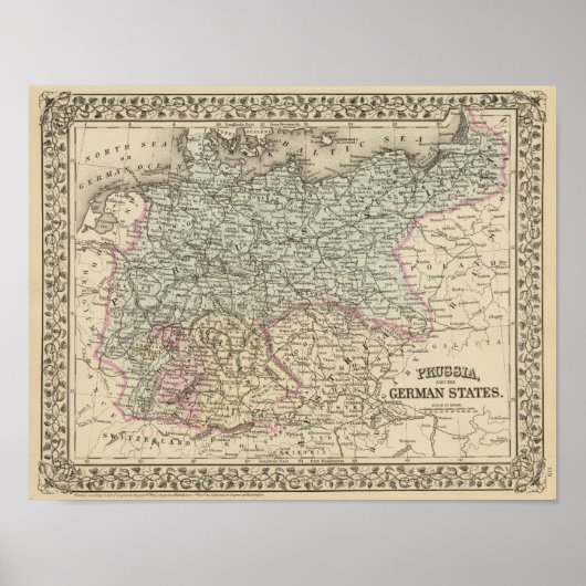プロシア，ドイツ語州 ポスター (正面)