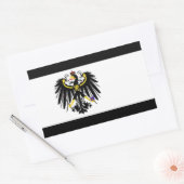 プロシア*国旗のシール 長方形シール (封筒)