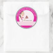 プロシェフケーキデコーカスタムラーベーキング用ラベル ラウンドシール (バッグ)