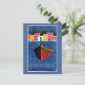 プロシダナポリItaly retro vintage travel ad ポストカード (スタンド正面)