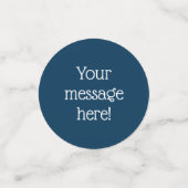 プロシパーソナライズされたアンブルーテーブル紙吹雪 コンフェッティ (スモール正面)