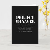 プロジおもしろいェクトマネージャ辞書定義 カード (黄色い花)