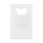 プロジおもしろいェクトマネージャ辞書定義 クレジットカード栓抜き (裏面)