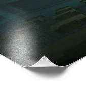 プロジェクタグローを搭載した空の教室 – Dreamcore フォトプリント (角)