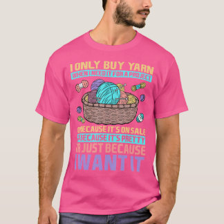 プロジェクトのために必要な時だけ糸を買うニッター Tシャツ