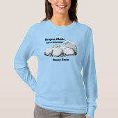 プロジェクトのひよこver.1の長袖の暗いロゴ tシャツ (正面)