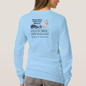 プロジェクトのひよこver.1の長袖の暗いロゴ tシャツ (裏面)