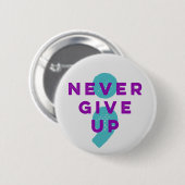 プロジェクトのセミコロンは決して自殺の防止をあきらめません 缶バッジ (正面&裏面)