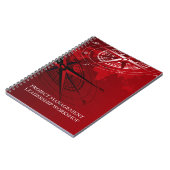 プロジェクトのリーダーシップのノート ノートブック (左側)