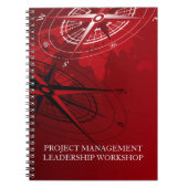 プロジェクトのリーダーシップのノート ノートブック (正面)