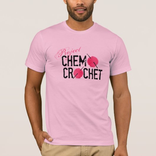 プロジェクトのChemoのかぎ針編みのロゴのワイシャツ Tシャツ (正面)