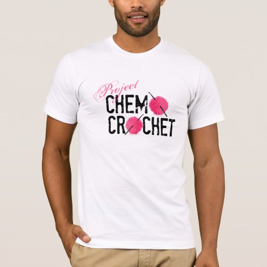 プロジェクトのChemoのかぎ針編みのロゴのワイシャツ Tシャツ (正面)