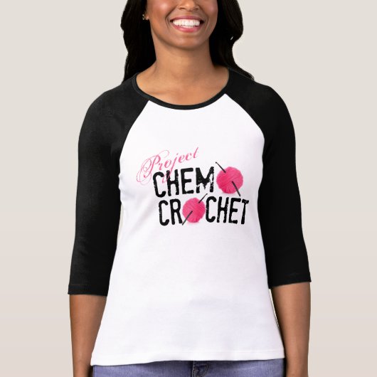 プロジェクトのChemoのかぎ針編みのロゴのワイシャツ Tシャツ (正面)
