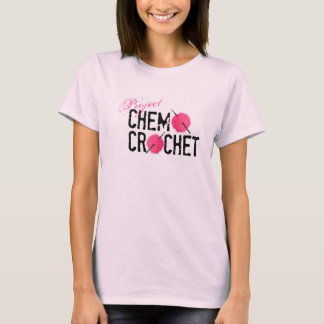 プロジェクトのChemoのかぎ針編みのロゴの女性のワイシャツ Tシャツ
